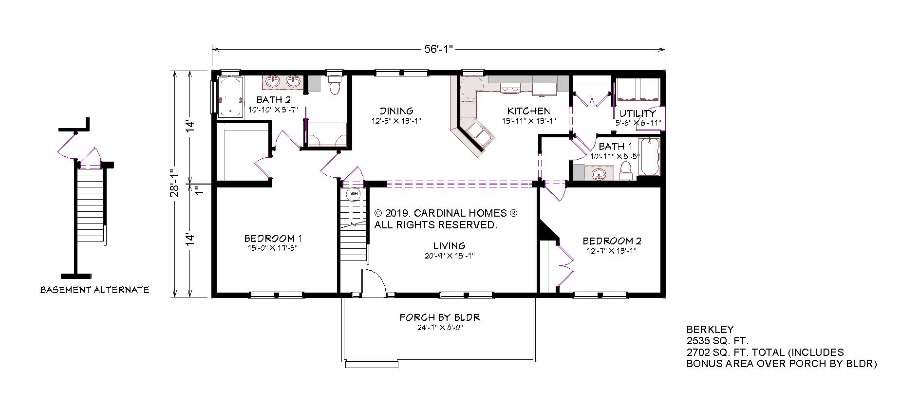 Berkley Elevation A | Cardinal Homes®